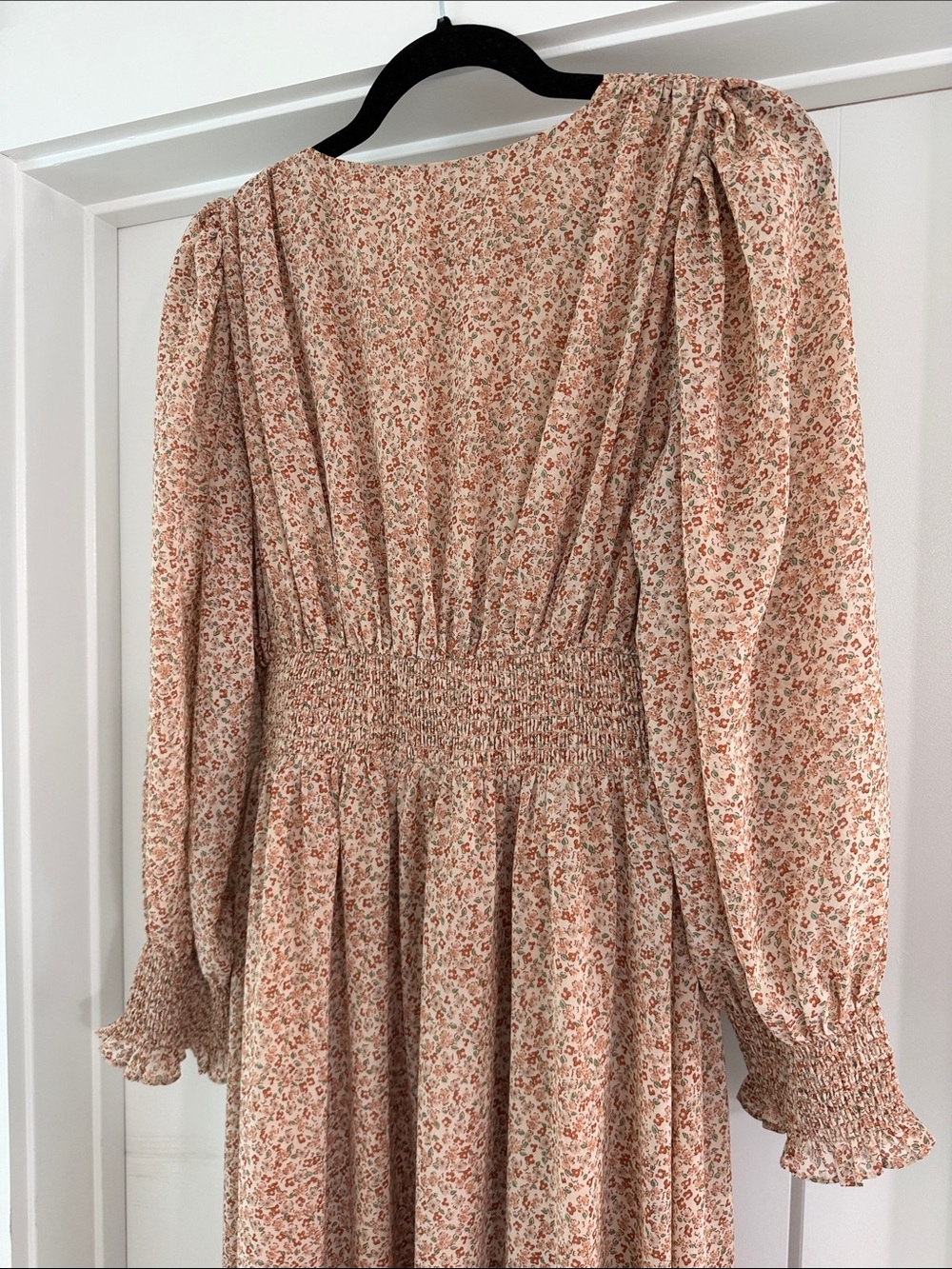 Altard State Beige Floral Maxi Dress with V-Neck - Picture 3 of 4